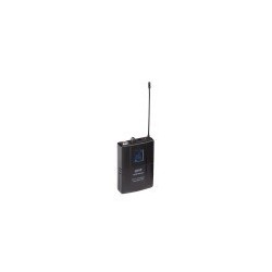 Sistema a Radiomicrofono Doppio UHF con 16+16 Canali, un microfono palmare e un microfono ad archetto con trasmettitore tascabil