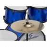 Drum Set 5 pcs in Pioppo con finitura rivestita metallic Blue