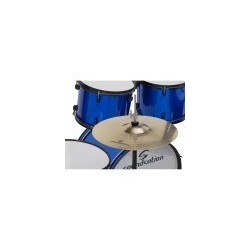 Drum Set 5 pcs in Pioppo con finitura rivestita metallic Blue