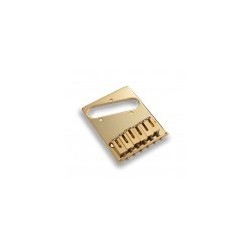 Ponte Fisso per Telecaster con sellette acciaio (10.8 mm) - Gold