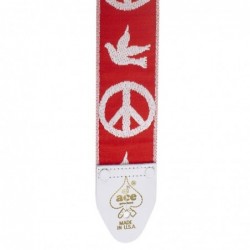Tracolla D'Andrea Vintage Reissue Strap - Red Peace Dove