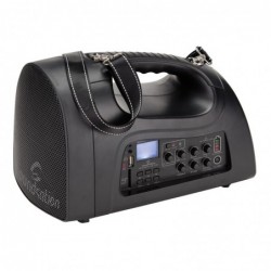 Amplificatore Portatile con radiomicrofono UHF a 16-canali, lettore MP3 e Blutooth"