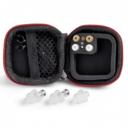 Kit auricolari per protezione uditiva con 3 filtri attenuazione -  Black Edition