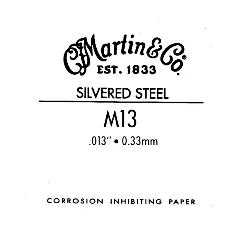 Corda Traditional Silvered Steel, .013