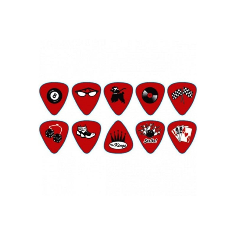 Cool Plecs - Refill Picks Heavy Serie Rockabilly 72pz