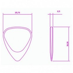 Plettri in Legno Padauk del Burma - Conf. da 4 plettri