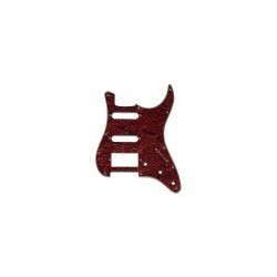 Mascherina per Chitarra Stratocaster, 3 Strati, Tortoise Shell, Humbucker