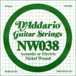 D'Addario NW038 Nickel...