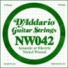 Nickel Wound Electric Guitar Single String, .042