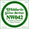 Nickel Wound Electric Guitar Single String, .042