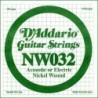 D'Addario NW032 Nickel Wound Electric Guitar Single String, .032