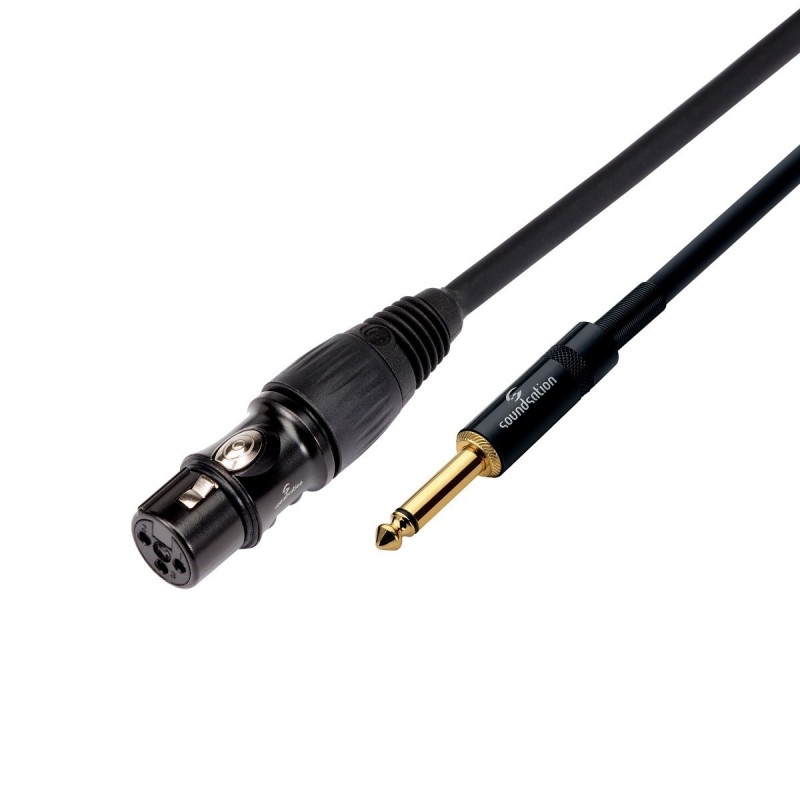 Cavo microfonico bilanciato Wiremaster XLR(F)-6.3mm Jack MONO / 15mt
