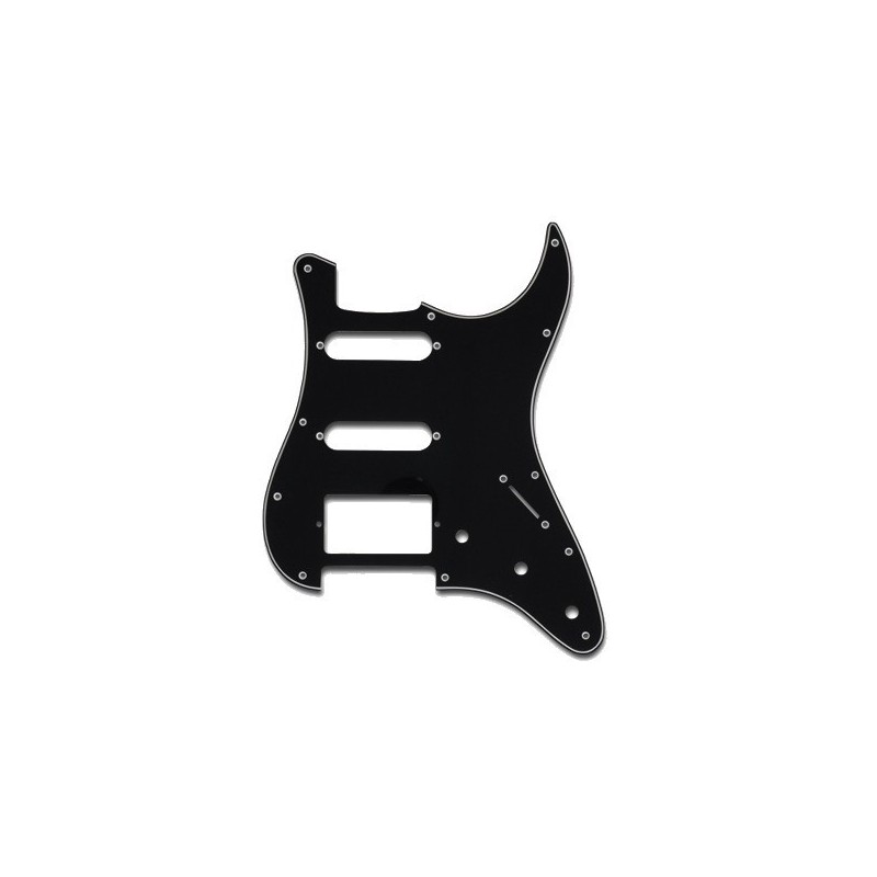 Mascherina per Chitarra Stratocaster, 3 Strati, Black, Humbucker