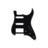 Mascherina per Chitarra Stratocaster, 3 Strati, Black, Humbucker