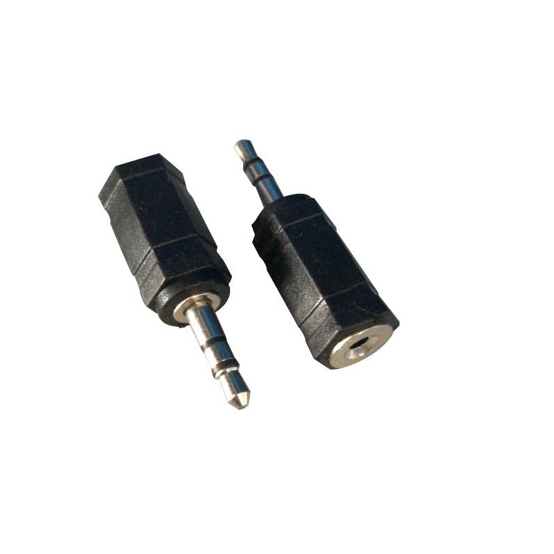 Adattatore Jack Maschio 3.5mm STEREO  - Jack Femmina 2.5mm STEREO (conf. 1 pezzo)