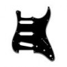 Mascherina per Chitarra Stratocaster, 3 Strati, Black