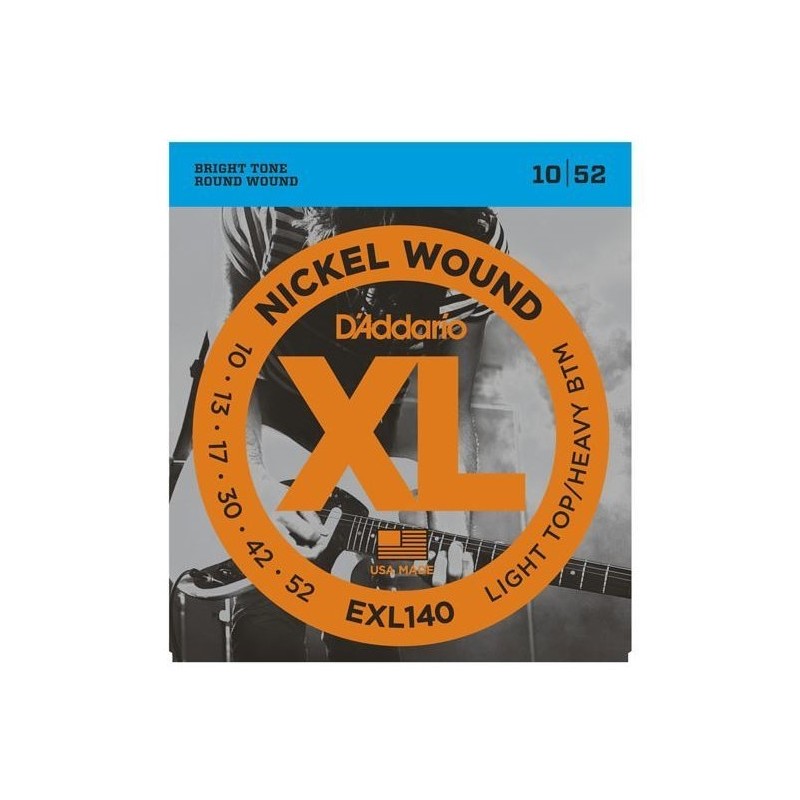 EXL140 Nickel Wound, Light Top/Heavy Bottom, 10-52