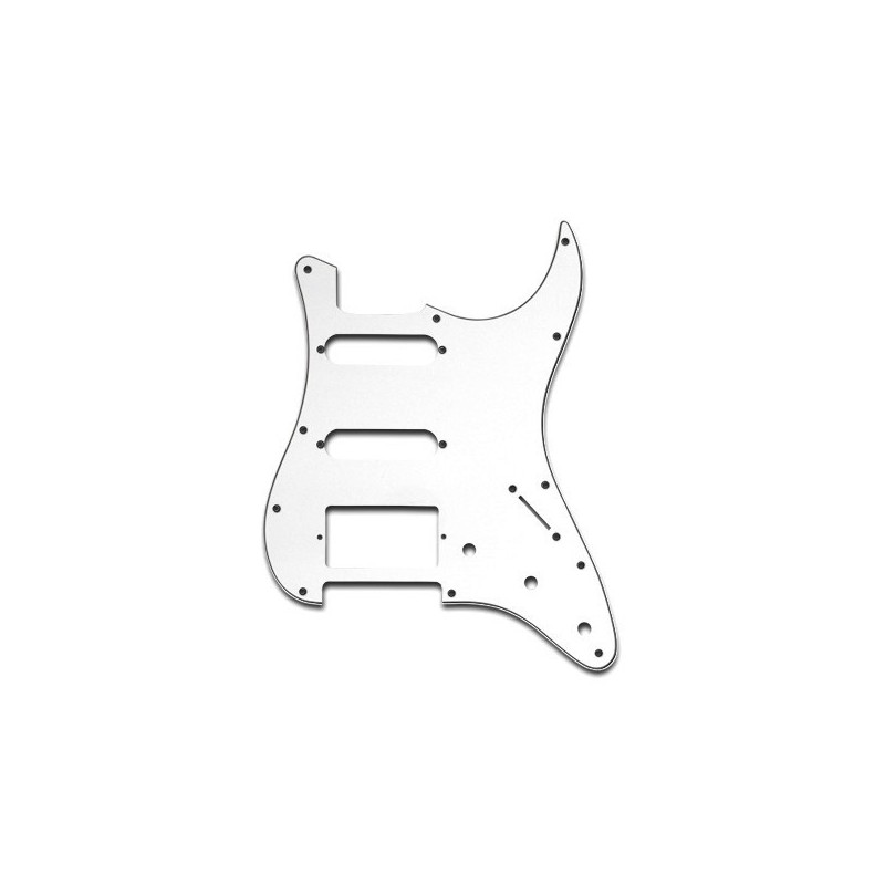 Mascherina per Chitarra Stratocaster, 3 Strati, Bianco, Humbucker