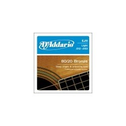 80/20 Bronze Acoustic Guitar Strings, Light, 12-53