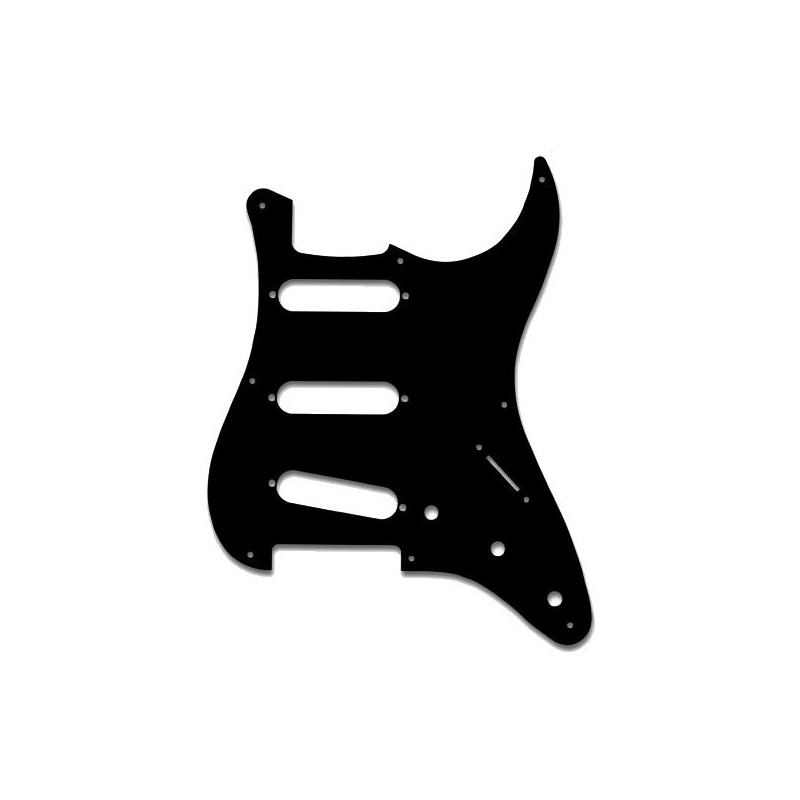 Mascherina per Chitarra Stratocaster, Monostrato, Black