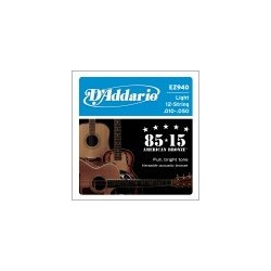 85/15 12-String Bronze Acoustic Guitar Strings, Light, 10-47