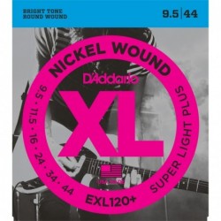 Nickel Wound Electric Guitar Strings, Super Light Plus, 9.5-44