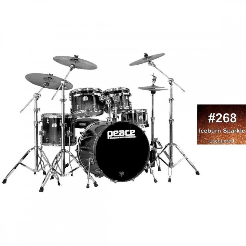 Drum Set 5 pcs in Acero Canadese con finiture laccate speciali