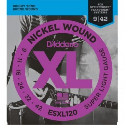 Nickel Wound Electric Guitar Strings, Super Light, Double Ball End, 9-42