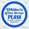 Plain Steel Guitar Single String, .018