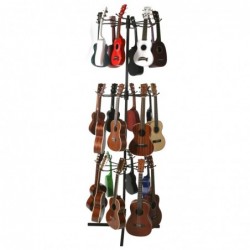 Espositore per ukulele e mandolino a 3 piani
