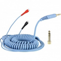 Spiral cord DeLuxe per Sennheiser HD 25 - 3.5m - sky