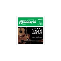 85/15 Bronze Acoustic Guitar Strings, Super Light, 9-45