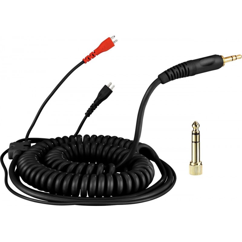 Spiral cord DeLuxe per Sennheiser HD 25 - 3.5m - nero
