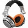 set di cuscinetti VELOUR per Sony MDR-V700 DJ e Allen & Heath XD53/ XD2-53 - tangerine