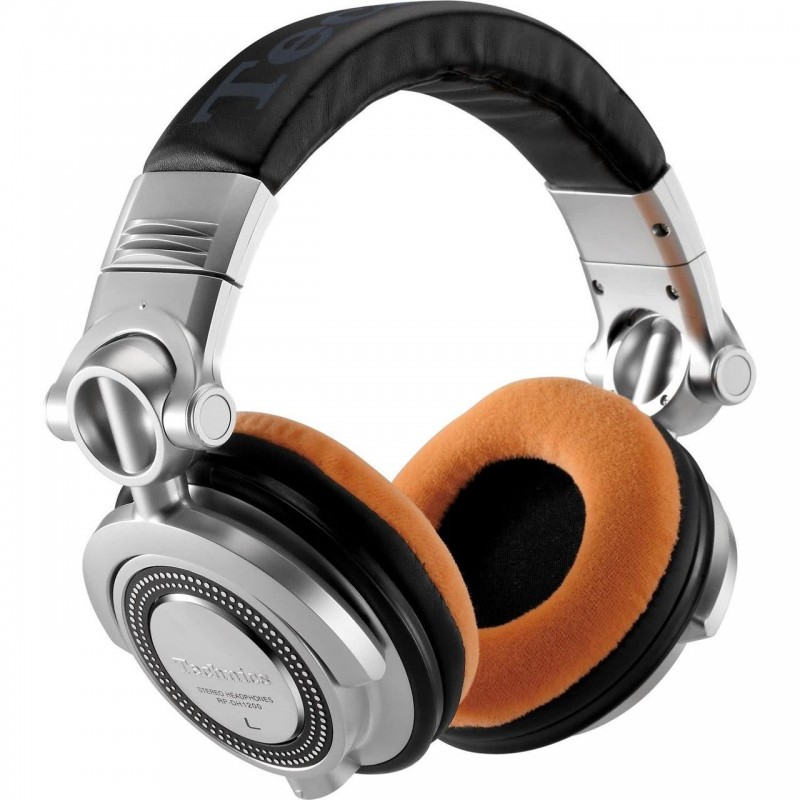 set di cuscinetti VELOUR per Technics RP-DH1200 e Pioneer HDJ-1000/-1500/-2000 - tangerine