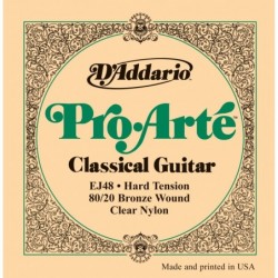 80/20 Bronze Pro-Arte Nylon Classical Guitar Strings, Hard Tension