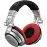 set di cuscinetti VELOUR per Sony MDR-V700 DJ e Allen & Heath XD53/ XD2-53 - rosso