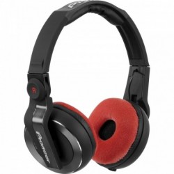 Set di cuscini VELOUR per Pioneer HDJ-500 - rosso