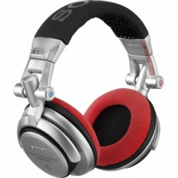 set di cuscinetti VELOUR per Sony MDR-V700 DJ e Allen & Heath XD53/ XD2-53 - rosso