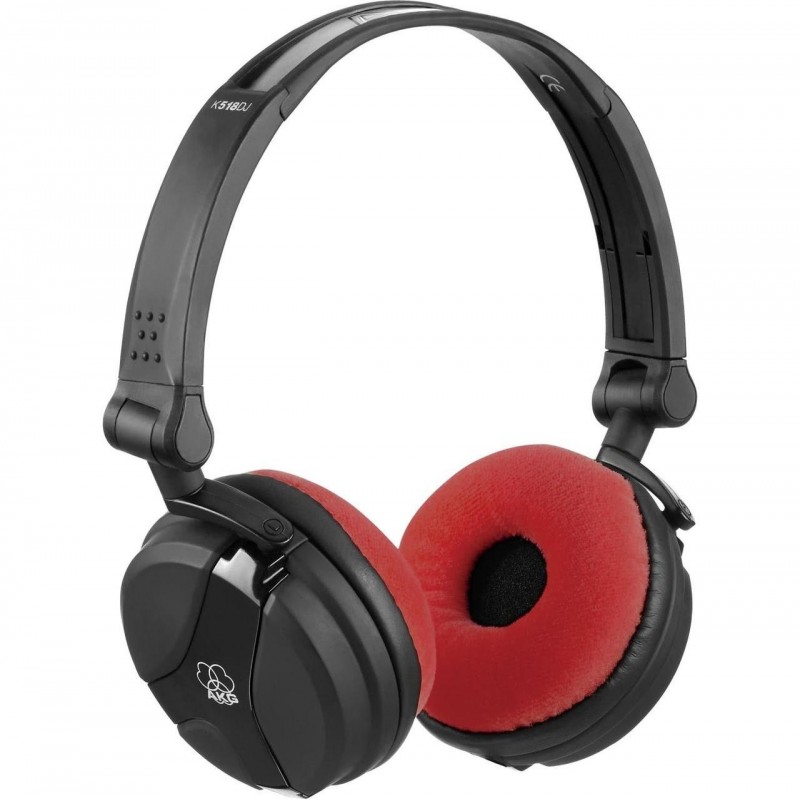 Set di cuscini VELOUR per AKG K518 DJ & K518 LE  - rosso