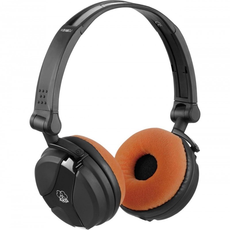 Set di cuscini VELOUR per AKG K518 DJ & K518 LE  - tangerine