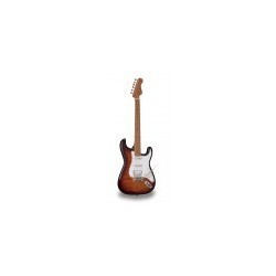 Chitarra elettrica double cutaway con 2 single coil + humbucker splittabile e meccaniche autobloccanti (equipaggiata Wilkinson,