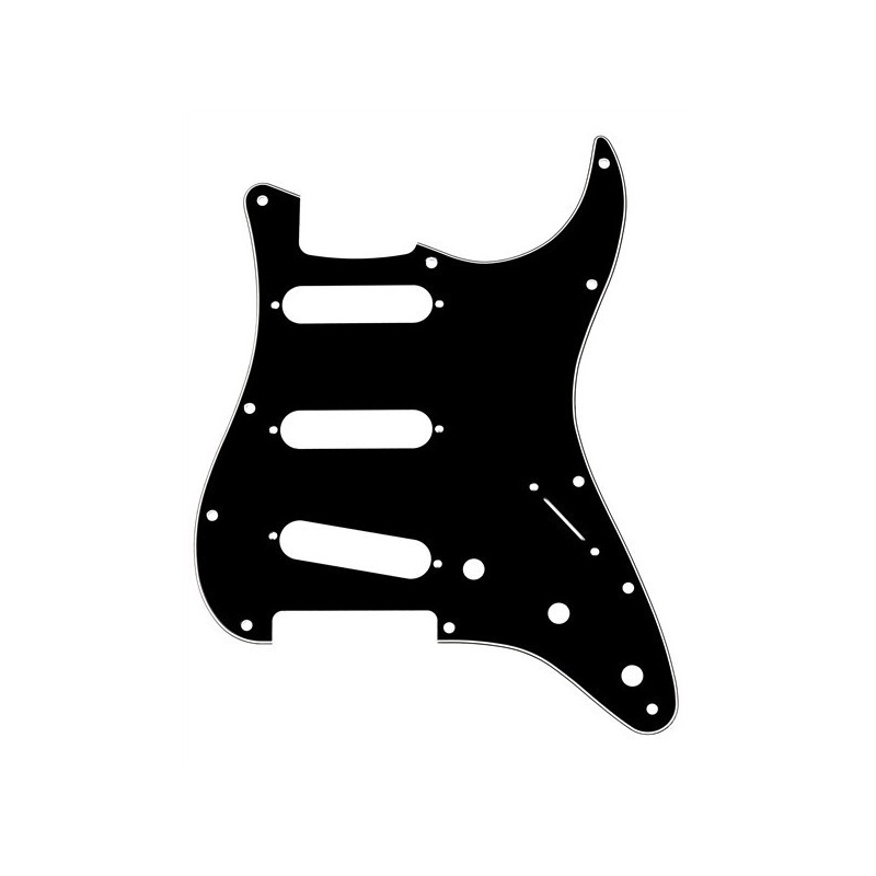 Battipenna Stratocaster® S / S / S 11 fori B / W / B 3-strati