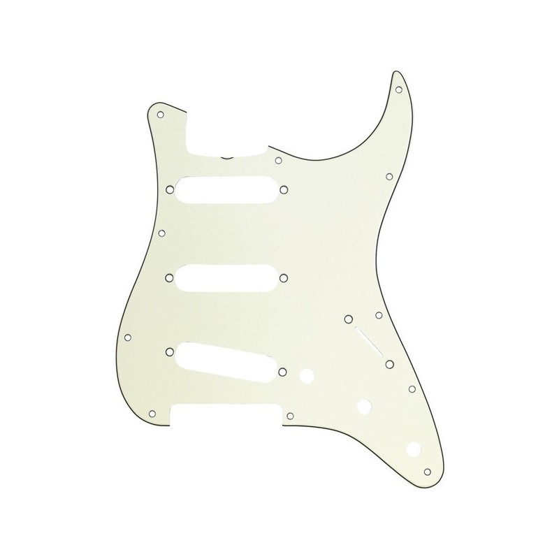 Fender Parts Battipenna Stratocaster Vintage S/S/S 11 fori di montaggio Mint Green, a 3 strati