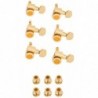 Bloccaggio Stratocaster® / Telecaster® Staggered Tuning Machines (Gold), confezione da 6