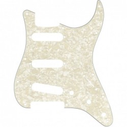 Battipenna Stratocaster® S / S / S 11-Hole Mount Aged White Pearl 4-strati