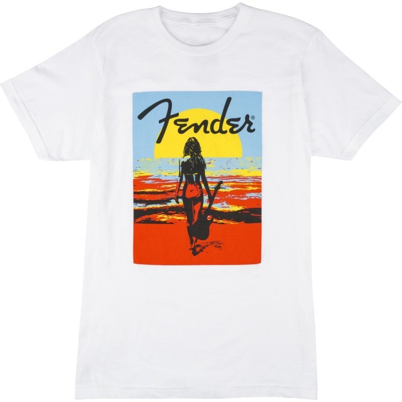 T-shirt estiva Fender Endless, White S