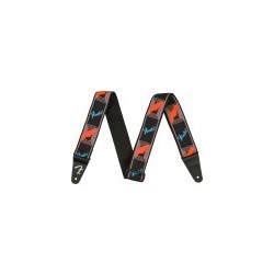 Tracolla Fender Neon Monogrammed, Blue/Orange