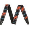 Tracolla Fender Neon Monogrammed, Blue/Orange