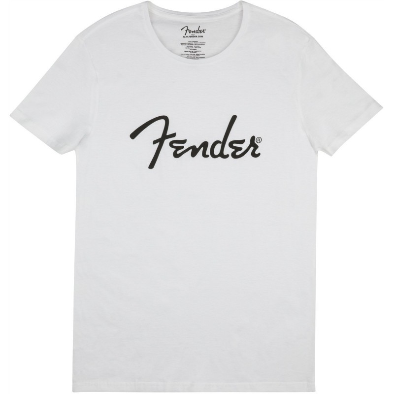 T-shirt Fender® Spaghetti Logo da uomo White Small